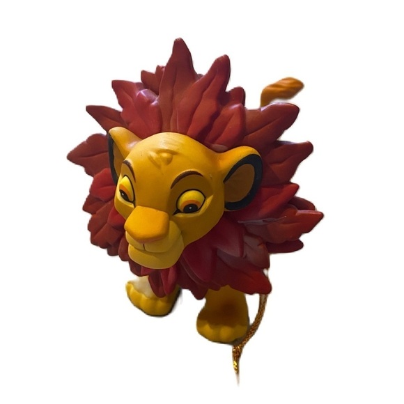 Disney Simba W/ Mane Leaves Christmas Ornament Grolier Lion King Tree 1995 - Picture 1 of 6